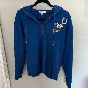 Colts Blue Hooded Pullover Sweatshirt
